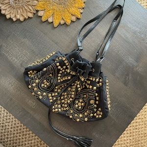 Moyna New York Embellished Shoulder Bag
